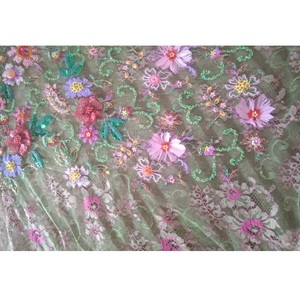 Tela de encaje con cuentas ecológica personalizable, Ropa Étnica a medida Lehenga ligera para niñas, detalles intrincados para prendas - Product Image 1