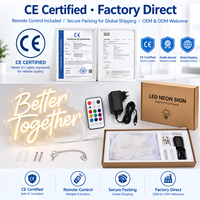 Enseigne néon personnalisée LED, logo et nom sur mesure, vente en gros, directement de l'usine, OEM ODM, décoration professionnelle