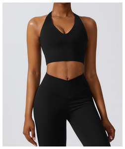 Mouvement des femmes sans couture Fit Yoga soutien-gorge ensemble haute résistance sous-vêtements de sport séchage rapide étanche antichoc course Fitness soutiens-gorge - Product Image 4