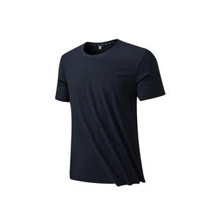 Camiseta de cuello redondo de tela refrescante de nuevo estilo, Camiseta de punto para gimnasio, camisetas lisas para hombre - Product Image 3