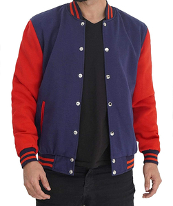High Quality Breathable <b>Leather</b> Varsity <b>Jacket</b> Casual <b>Winter</b> Wear Stand Collar Embroidered CollegeBaseballjacket for men - Product Image 5