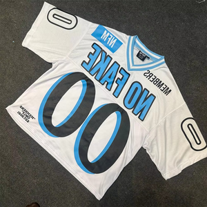 Camiseta de Fútbol Retro Americana para Hombre y Mujer, Camiseta de Fútbol Vintage de Malla con Mangas Cortas para Entrenamiento - Product Image 1