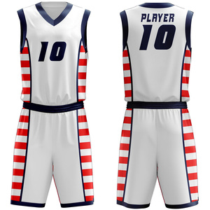 Wholesale High Quality Digital Print Custom Basketball Uniform Plus Size Quick Dry Anti-Bacterial Breathable Sports Wear - Product Image 1