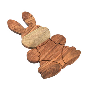 Tabla de charcutería de madera de acacia con forma de conejo única, tabla de cortar y cortar de alta calidad, plato de servicio elegante para uso en la cocina - Product Image 5