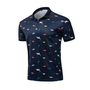 Polos de algodón para hombre, precio al por mayor, diseño personalizado, impresión por sublimación, ropa de hombre, Polo de manga corta High Street - Product Image 5