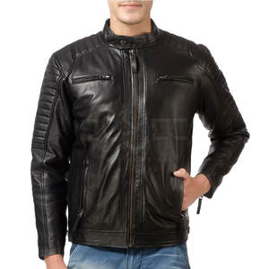 Vestes en cuir personnalisées de bonne qualité 2023 High Street veste en cuir d'hiver pour hommes à vendre vestes de mode confortables - Product Image 4