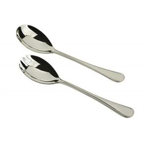 High Quality Metal Stainless Steel <b>Black</b> Salad Server or Salad Spoons For Home And Restaurant Flatware Modern Serving Set - Product Image 3
