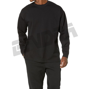 เสื้อยืดแขนยาวโอเวอร์ไซส์สำหรับผู้ชายเสื้อผ้าสำหรับใส่ทั่วไปสไตล์สตรีทสวมใส่สบายให้ความรู้สึกนุ่มแบบพรีเมียมอุปกรณ์สำหรับสวมใส่สบาย - Product Image 3