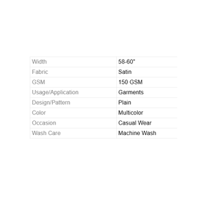 Tissu de chemise en satin européen et tissu en satin soyeux idéal pour les robes formelles Robes de mariée Blouses et projets de couture créatifs - Product Image 2