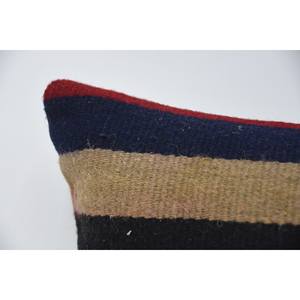 Kilim de lana Multicolor, almohada decorativa de 18x18 pulgadas, tejido de lujo, hojas Vintage, cojín de retazos Kilim invertido de 12x24 - Product Image 2