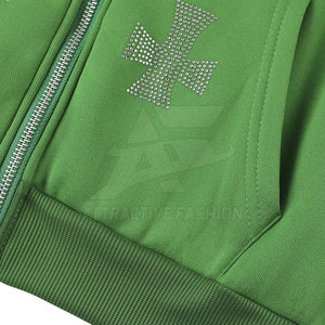 Sudaderas de algodón suave para mujer con pedrería, diseño de cristales a la moda y ajuste relajado para un uso diario cómodo. - Product Image 6