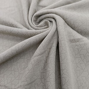 Premium Prix Pas Cher En Gros Volant Tricot Tissu Polyester Spandex Mélange Anti Statique Rétrécissement Résistant Extensible TextileFournisseur - Product Image 1