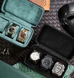 Caja de reloj de cuero personalizada, caja de reloj marrón, caja de reloj de viaje, caja de reloj de viaje, Regalos para Él para hombres, joyero personalizado - Product Image 1