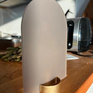 Support de numéro de table porte-cartes cylindrique noir mat pour événements modernes, réceptions, cafés et banquets - Product Image 5