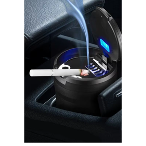 Cendrier de voiture à lumière LED avec couvercle Produit de pièces automobiles - Product Image 1