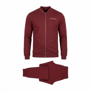 Hawk Eye Sports <b>Men's</b> Slim Fabric Fleece 300g Winter <b>Pullover</b> Hoodie Full-Length Tracksuit Set Breathable Anti-Bacterial - Product Image 6