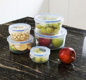 Récipients de stockage des aliments en plastique 5 pièces contenants alimentaires avec couvercles vinaigrette condiment sans BPA micro-ondes lave-vaisselle - Product Image 6