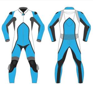 Traje de carreras de cuero personalizado, chaqueta de cuero para motocicleta, traje de carreras de cuero de vaca de marca personalizada - Product Image 4