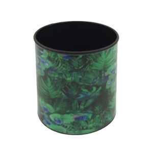 Ensemble de 3 jardinières rondes en métal, petites, avec autocollants, émail, nouveau design, pour la décoration intérieure et extérieure, jardin, personnalisable - Product Image 4