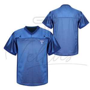 เสื้ออเมริกันฟุตบอลแบบสั่งทำสีทอง แขนสั้น พิมพ์ชื่อทีมและหมายเลข เสื้อฟุตบอลเยาวชน เสื้อฟุตบอล - Product Image 3