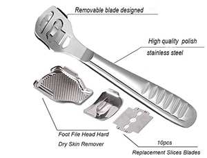 Cortador de callos de alta calidad, removedor de piel dura muerta, removedor de callos de pie de acero inoxidable - Product Image 3