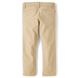 Pantalones Chinos Premium para Niñas de The Children's Place para Uniformes Escolares, de Secado Rápido y Diseño Ajustado en Colores Arena/Mar - Product Image 4