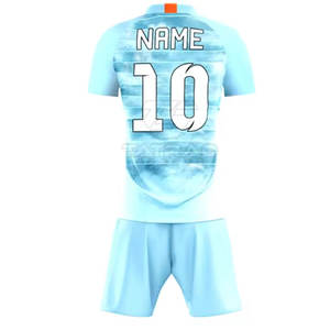 Uniforme de Fútbol de Diseño Personalizado de la Mejor Calidad, 100% Poliéster, Transpirable, de Secado Rápido, Cuello Redondo, Manga Corta, Ligero para Todas las Temporadas - Product Image 5