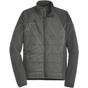 OEM personnalisé hommes décontracté fermeture éclair complète toile souple Bomber veste col montant collection hiver traitement fini - Product Image 5