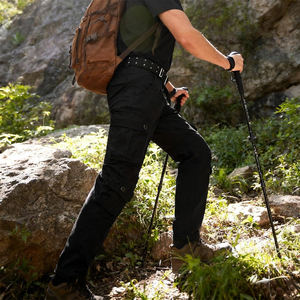 Pantalones Cargo Casuales para Hombre, Servicio OEM, Color Negro, Secado Rápido, Algodón y Poliéster, Cintura Media, Ligeros, para Actividades al Aire Libre - Product Image 5