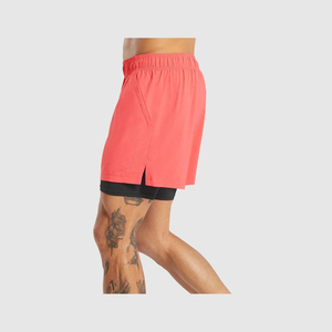 กางเกงขาสั้นสำหรับวิ่งของผู้ชายสำหรับฤดูร้อนกางเกงขาสั้นสองชั้นแห้งเร็วสำหรับออกกำลังกายออกกำลังกายเพาะกาย - Product Image 2