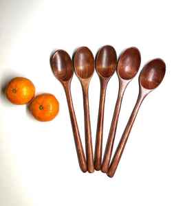 Handcrafted <b>Wooden</b> <b>Spoon</b> Set | Long-Handle Natural Utensils for <b>Cooking</b>, Serving, Stirring and Eco-Friendly Kitchen Use - Product Image 3