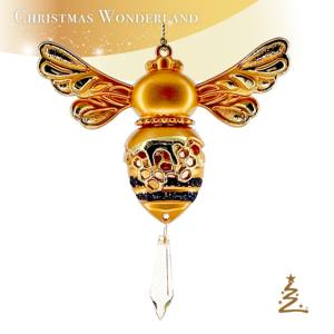 Noël nouvel an printemps décoration mat cuivre peinture acrylique insecte abeille ornement - Product Image 1