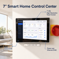 Panel de Control PoE Android 15 de 7 Pulgadas, Pantalla Táctil Empotrada Q896S para Automatización de Edificios y Sistema de Intercomunicación Inteligente