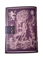 Vintage fait à la main 100% en cuir véritable vieux moine imprimer sort livre d'ombre Journal avec Antique c-lock sorcellerie approvisionnement cahier