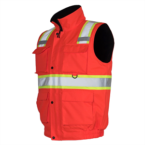Chaleco de Seguridad de Alta Visibilidad con Franjas Reflectantes, Ropa de Trabajo con Bolsillos con Cremallera, Ropa de Seguridad Reflectante Esencial - Product Image 3