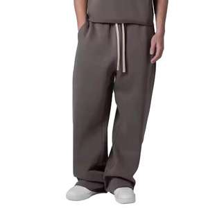 Fabrication sur mesure de haute qualité 100% coton éponge française droite jambe large Baggy Jogging pantalon pour hommes 2025 - Product Image 3