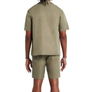 Venta al por mayor logotipo personalizado casual Primavera Verano hombres pantalones cortos y pantalones cortos conjunto último diseño de impresión pantalones cortos conjunto de alta calidad - Product Image 4