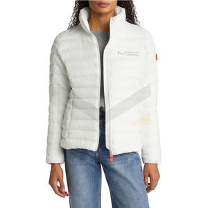 Prix usine longue longueur femmes doudoune hiver imperméable XL imperméable doudoune avec tissu matelassé imprimé Technique - Product Image 1