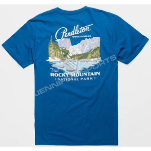 Camiseta personalizada de alta calidad Tela de Jersey de algodón 100% personalizada, cuello redondo, diseño impreso digital personalizado, etiqueta de cuello interior - Product Image 3