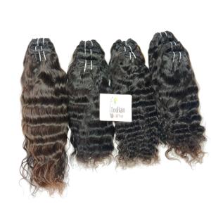 Extensions de cheveux humains indiens 100% non traités, Bodywave, produit de qualité, extensions vierges Remy, tissage profond pas cher, aspect naturel, en vente - Product Image 4
