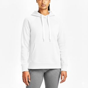 <b>Women's</b> Customized Printed Fleece Casual <b>Long</b> Sleeve Loose Pullover <b>Hoodies</b> Winter Front Badge Plain Dyed Anti-Pilling - Product Image 2