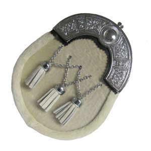 สปอร์รันขนกระต่ายสก็อตแบบดั้งเดิมคุณภาพสูงสั่งทำพิเศษ พร้อมงานปักและพู่ห้อยอย่างมีสไตล์สำหรับชุดกิลท์แบบเป็นทางการ - Product Image 3