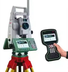 Station totale robotisée pour la topographie, théodolite électronique avec tablette de contrôle pour la cartographie de chantier - Product Image 2