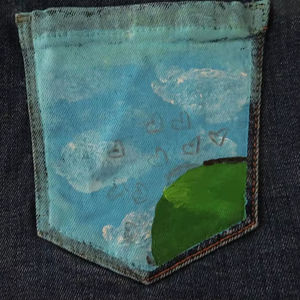 กางเกงยีนส์ขาสั้นทรงวินเทจ - Product Image 1