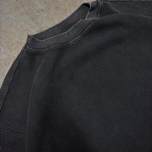 Camiseta Térmica de Manga Larga de Punto Waffle de 320 GSM, 100% Algodón, Diseño Gráfico Personalizado DTG - Product Image 4