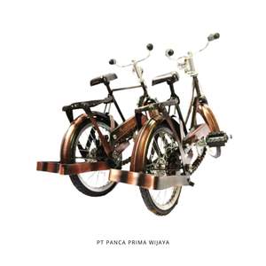Mini Vintage de alta calidad de 28cm para juego de bicicleta, modelo de hombre y mujer de Metal pulido para decoración del hogar - Product Image 4