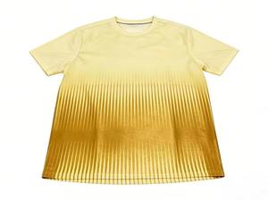 Camiseta Deportiva con Rayas Degradadas para Hombre y Mujer, de Secado Rápido, Transpirable, para Correr, Hacer Ejercicio, Gimnasio, Absorbe la Humedad, Ropa Deportiva Informal - Product Image 3