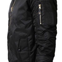 Personnalisé 2025 Automne Hiver Coupe-Vent Hommes Toile High Street Bomber Veste avec Logo Avant Respirant et Doublure En Coton