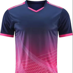 ชุดฟุตบอลสโมสรคุณภาพสูงแบบกำหนดเอง ชุดฟุตบอลแบบระเหิดสี ชุดเสื้อฟุตบอลแขนสั้นระบายอากาศได้ดี - Product Image 1