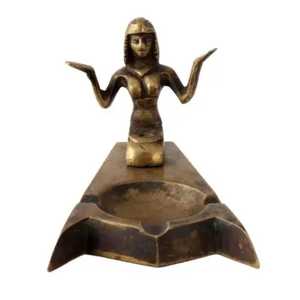 Cendrier antique fait à la main avec des sculptures égyptiennes parfait pour la décoration intérieure et les articles de cadeau de collection - Product Image 2